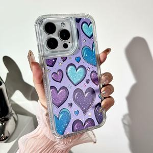 2025 <span class=keywords><strong>coque</strong></span> de téléphone antichoc imprimée <span class=keywords><strong>coeur</strong></span> pour iPhone 16 PRO MAX 17 17 Pro Max 17 PRO 17 AIR 16E XR XS - Product Image 6