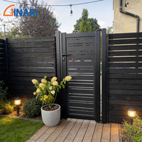 Portail piétonnier décoratif en aluminium sur mesure, motif personnalisé, portail d'entrée thermolaqué pour villa et jardin