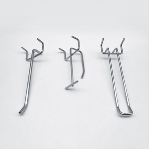 [Msmx] bán lẻ kim loại thép đục lỗ trở lại bảng điều khiển sắt treo hiển thị móc cho cửa hàng siêu thị Pegboard slatwall móc sản phẩm - Product Image 3