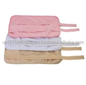 Kit de 6 Compresas Reutilizables de Aceite de Ricino para Estómago, Senos, Cuello y Piernas, de Algodón Orgánico, Ajustables y Comprimidas - Product Image 6