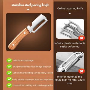 Éplucheur manuel multifonctionnel en acier inoxydable <span class=keywords><strong>pour</strong></span> pommes de terre, canne à sucre, citrouille, <span class=keywords><strong>asperges</strong></span> - Product Image 4