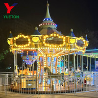 Bon marché, parc d'attractions forain, carrousel de luxe 16 places, manège pour enfants, manège à chevaux, à vendre