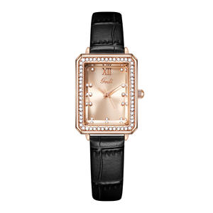 À la mode lumière luxe diamant incrusté carré exquis boîtier de montre pour les femmes collégiens étanche ceinture montre - Product Image 4