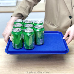 Прямоугольные подносы для еды из АБС-пластика для ресторанов и столовых, оптом, нескользящие - Product Image 4