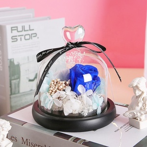 Bellezza secchi fiori freschi conservati cupola di vetro rosa <span class=keywords><strong>regali</strong></span> speciali romantico <span class=keywords><strong>san</strong></span> <span class=keywords><strong>valentino</strong></span> <span class=keywords><strong>regali</strong></span> per sempre fiore immortale - Product Image 4