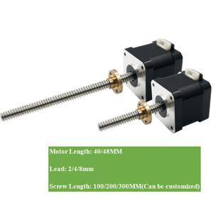 Actuador Lineal Tr8*4, Motor No Captivo 17, 300 mm L48 mm - Product Image 3