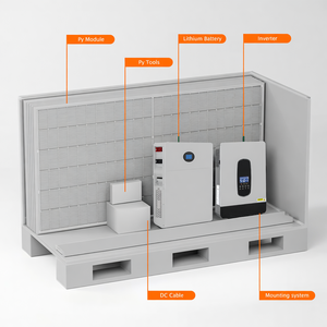 ระบบจัดเก็บพลังงานแสงอาทิตย์แบบไฮบริดออฟกริด LTC แพ็คเกจเต็มรูปแบบ 5kW 10kW 20kW 30kW 10Kva ระบบพลังงานแสงอาทิตย์ออลอินวัน ชุดเต็ม - Product Image 6