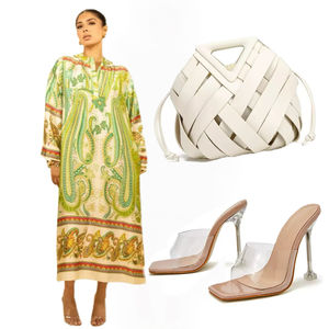 2025 nouveautés Caftan Marocain Vintage imprimé <span class=keywords><strong>baroque</strong></span> à manches longues vêtements islamiques amples Abaya robes musulmanes - Product Image 1