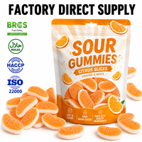 Bonbons Gommeux Sucrés Assortis Saveur Fruitée, Enrobés de Sucre Acide, Halal, Vente en Gros, OEM, ODM, Fabricant, Marque Privée