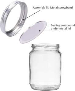 Mason Jar Coperchi e Bande per Regolare/<span class=keywords><strong>Bocca</strong></span> Larga Vasi di Muratore, A Prova di perdite Copre e Anelli con Guarnizioni <span class=keywords><strong>In</strong></span> Silicone, Argento/<span class=keywords><strong>Oro</strong></span> - Product Image 4