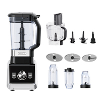 12-in-1 Licuadora Blender Machine 1500W Elektrische Voedselprocessor, Heavy Duty Commerciële Mixer en Blender, Sapcentrifuge