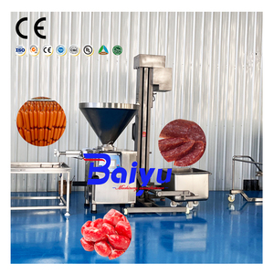 Saucisse certifiée CE à haute efficacité Baiyu faisant la machine Machine <span class=keywords><strong>de</strong></span> remplissage <span class=keywords><strong>de</strong></span> saucisses pour l'usine <span class=keywords><strong>de</strong></span> traitement <span class=keywords><strong>de</strong></span> la viande - Product Image 1