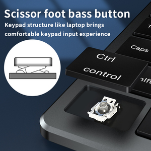 ชุดคีย์บอร์ดและเมาส์ไร้สายแบบพกพา ชาร์จผ่านพอร์ต Type-C ลดราคาสุดคุ้ม - Product Image 2