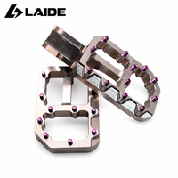 Repose-pieds en aluminium anodisé CNC LB X E-Bike avec clous antidérapants pour Sur Ron Light Bee X S, pièces de rechange pour repose-pieds de moto