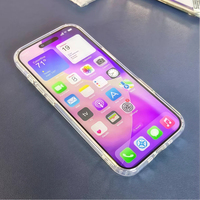 Coque de téléphone magnétique transparente en PC+TPU pour iPhone 18 Pro Max/Pro/17/16/15/14/13/12/11/8/7/SE3, en acrylique pour 17 Pro/Air/17E