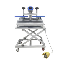 Nouvelle presse à chaud électrique automatique grand format à double station pour transfert par sublimation sur T-shirts