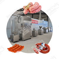 Machine à saucisses industrielle commerciale entièrement automatique pour la production de saucisses de bœuf et de porc, ligne de production de hot-dogs, équipement de transformation de la viande