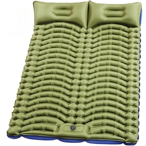 TPU <b>Foldable</b> Air <b>Bed</b> <b>Mattress</b> Inflatable Sleeping Pad Outdoor Camping Mat Foot Pump Double Self-Inflating Sleeping Pad - Product Image 1