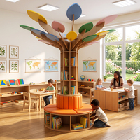 Meubles éducatifs pour enfants, étagère en forme d'arbre, étagère de présentation, non toxique, pour la maternelle, la garderie, le développement de l'imagination
