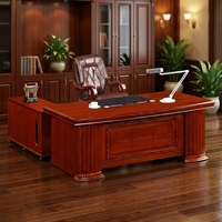 Ensemble de bureau de direction de luxe en forme de L, bureaux de travail pour PDG, table d'ordinateur moderne en bois, mobilier de bureau, personnalisation en usine, vente en gros