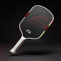 Raquette de pickleball portable de compétition haut de gamme FX sans bordure, épaisseur 16 mm, en fibre de carbone alvéolée, intégrée, givrée, pour enfants