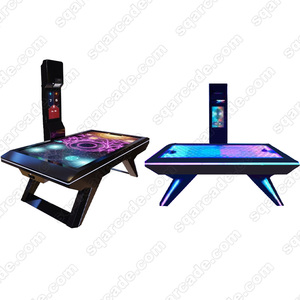 Mesa de hockey de aire que funciona con monedas, proyección de entretenimiento interior, mesa de hockey de aire de realidad aumentada, máquina de juego de arcade deportivo - Product Image 4