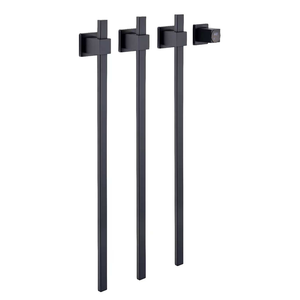 <span class=keywords><strong>Toallero</strong></span> Eléctrico Vertical Negro Mate de 80.5x2.2cm con 3 Rejillas, Montaje Oculto en Pared, <span class=keywords><strong>Acero</strong></span> <span class=keywords><strong>Inoxidable</strong></span> 304 - Product Image 1