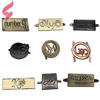 Plaque de logo en métal zinc personnalisée, étiquettes et étiquettes écologiques, plaques de logo en métal personnalisées, logo en métal personnalisé pour sac à main/portefeuille