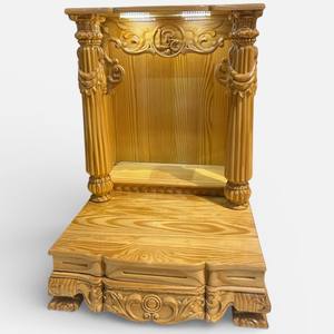 แท่นบูชาเทพเจ้าแห่งความมั่งคั่งและเทพเจ้าแห่งดินแดน ทำจากไม้สน แบบจูล็อค สำหรับร้านค้าและบ้านเรือน คุณภาพสูง - Product Image 3