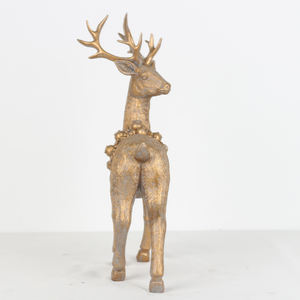 ของตกแต่งคริสต์มาสรูปกวางเรนเดียร์ตั้งโต๊ะ สีทอง ของประดับตกแต่งบ้านสำหรับเทศกาล - Product Image 3