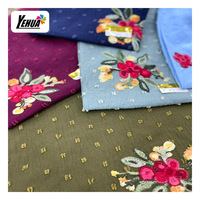 Tissu en polyester CEY de haute qualité, uni, teint, 180D, 160 g/m², 150 cm, pour la confection de robes pour femmes