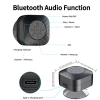 Mini haut-parleur portable sans fil V5.1 pour téléphone avec support à ventouse et design en plastique pour utilisation sous la douche
