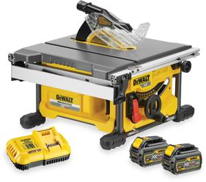 Scie à table sans fil neuve scellée, industrielle, DCS7485T2-QW, 20V XR FLEXVOLT, moteur sans balais, 210 mm (2x batterie 6,0 Ah + chargeur) - Product Image 4