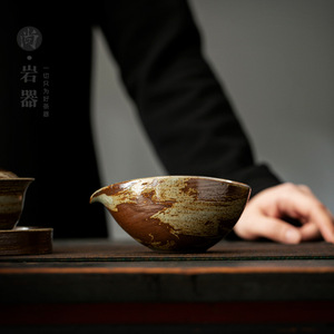 Tasse rétro en céramique avec poignée, résistante à la chaleur, pour service individuel, théière bec d'aigle, tasse uniforme pour service de thé chinois - Product Image 1