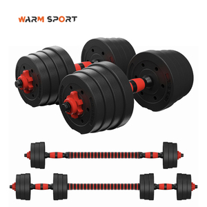 <strong>Free</strong> <strong>Weight</strong> Customized Warm Brand Unisex Home Gym Fitness 10KG 15KG 20KG 30KG 40KG PE and Cement Adjustable Dumbbell Set - Product Image 3