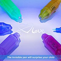 MagiArt Stylo UV invisible qui brille dans l'obscurité Marqueur d'écriture secret pour enfants Jeux de fête et projets de bricolage