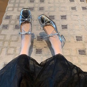 Chaussures de mariée Mary Jane françaises pour femmes, collection automne-été 2026, à talon carré, respirantes, à brides croisées, antidérapantes, en cuir véritable - Product Image 3