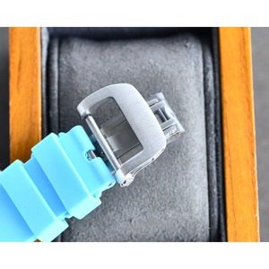 Waterproof Luxurious Tonneau <b>Mechanical</b> <b>Watch</b> with Power Reserve 24mm Band Ceramic Case Rubber Strap Unisex - Product Image 6