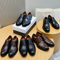 Chaussures Oxford en cuir véritable pour hommes, style designer de haute qualité, à lacets, antidérapantes, respirantes, chaussures habillées formelles pour affaires