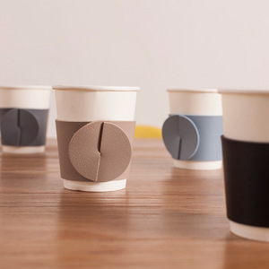Fundas desechables minimalistas nórdicas para vasos, cubiertas antideslizantes para vasos, fundas personalizadas para vasos y botellas de vidrio. - Product Image 2