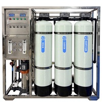Machine de filtration d'eau RO 1 TPH montée sur skid, certifiée CE, pour l'alimentation en eau centralisée des hôtels, hôpitaux et écoles, installation facile