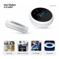 Détecteur de gaz naturel WiFi Tuya Smart Home à prix d'usine, contrôlé par application, détecteur de méthane pour la sécurité domestique PST-GS21