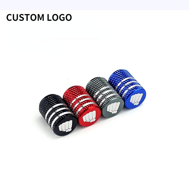 Tire Air Valve Caps with Custom Logo Universal Fit for Car, SUV, Truck, Motorcycles