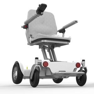 Scooter de mobilité pliable à quatre roues de qualité supérieure pour personnes âgées, cadre en alliage d'aluminium au lithium intelligent, design compact et léger - Product Image 2