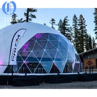Dôme en PVC résistant aux UV et imperméable, structure en acier haute résistance pour camping extérieur et usage hôtelier, compatible climatisation 15-20