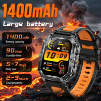 Nuovo Smartwatch Sportivo AK115, Batteria 1400mAh, Schermo 2.01 Pollici, Impermeabile IP68, Chiamate BT, Monitoraggio Frequenza Cardiaca, Ossigeno nel Sangue, Sonno, Contapassi, ODM