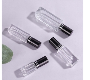 3Ml/5Ml/10Ml Rỗng Trong Suốt + Vàng Bơm Phun Nước Hoa Vuông Chai Thủy Tinh Phun Bao Bì Container - Product Image 6