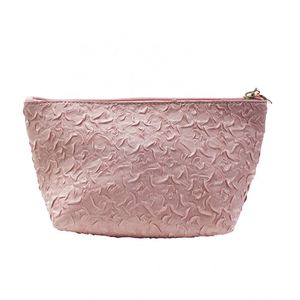 Bolsa de Cosméticos Pequeña de Fábrica BSCI, Elegante y Espaciosa, Bolsa de Maquillaje con Cierre, Estuche para Lápiz Labial, Bolsa de Aseo Rosa Impermeable para Viaje - Product Image 2