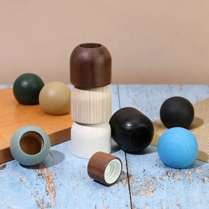 Tùy Chỉnh Gỗ Nước Hoa <span class=keywords><strong>Cap</strong></span> 15Mm Hình Thang Nước Hoa Nắp Chai Bóng Hình Dạng Nước Hoa Bìa Nắp Bằng Gỗ Cho Chai Thủy Tinh - Product Image 4