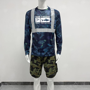Camisa de Pesca con Tiras Reflectantes de Alta Visibilidad UPF50+, Secado Rápido, Transpirable, Protección Diurna y Nocturna para Uso Durante Todo el Día - Product Image 2